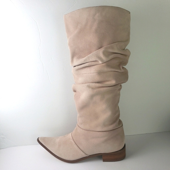 Chinese Laundry slouchy Suede Heeled Boots - Picture 5 of 10